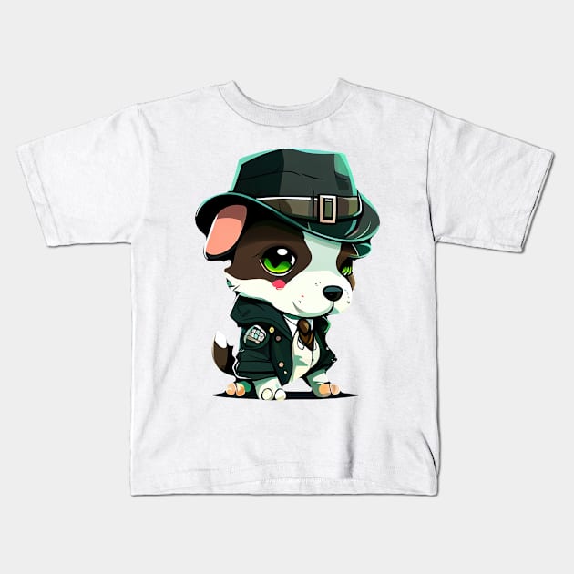 Cute pet, funny pet, boss pet, pirate pet, gangster pet, lovely pet. Kids T-Shirt by NCT ART